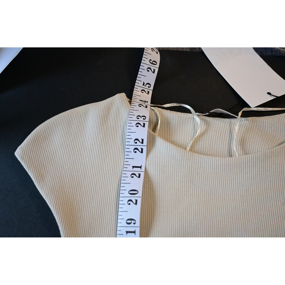 Zara Ribbed Cap Sleeve Top - Picture 6 of 6